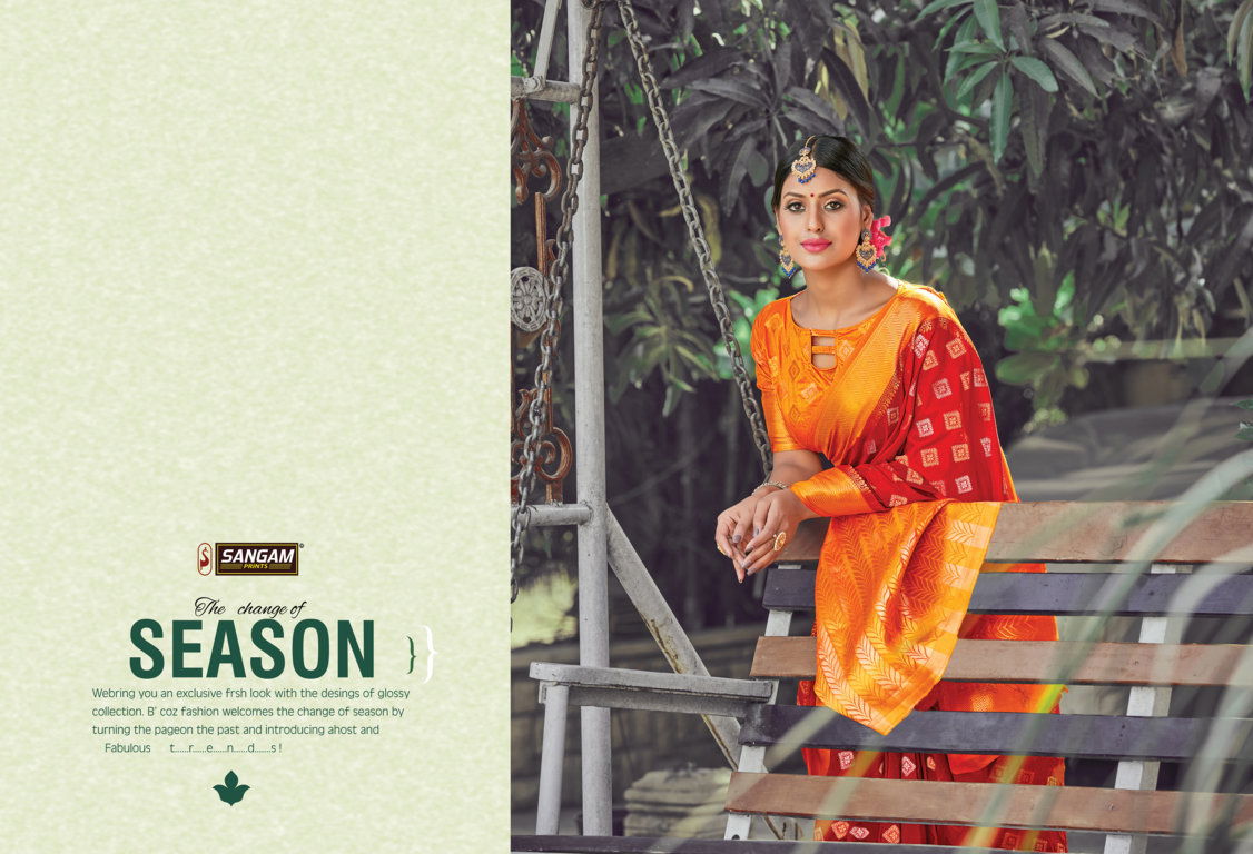 Sangam Asadhya Latest Fancy Designer  Festive Wear Pure Soft Silk Sarees Collection